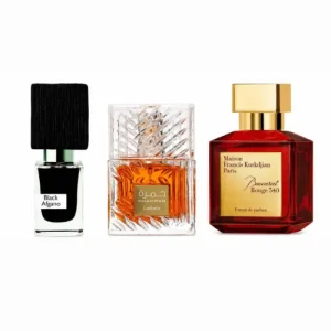 Khamrah + Black Afgano + Baccarat Rouge 540