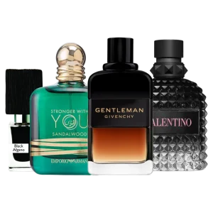 Black Afgano + Stronger With You Sandalwood + Gentleman Réserve Privée + Valentino Born In Roma